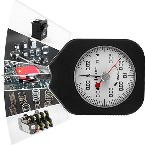 Tensiometer mit zwei Kunststoffzeigern, analoges Spannungsmessgerät (SZN-0.1-2) (1/5)