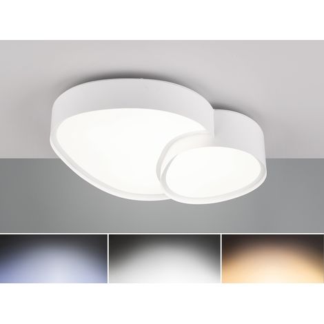 LED Deckenleuchte RISE mit Fernbedienung dimmbar Weiß, Breite 43,5cm (1/5)