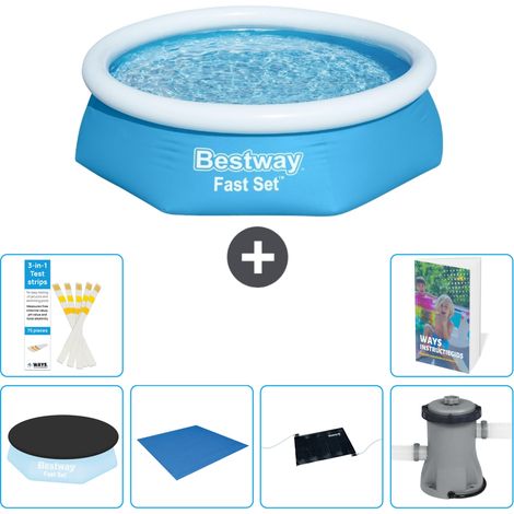 Bestway Piscina Bestway Fast Set Rotonda - 244x61 cm - 7-pezzi  S40