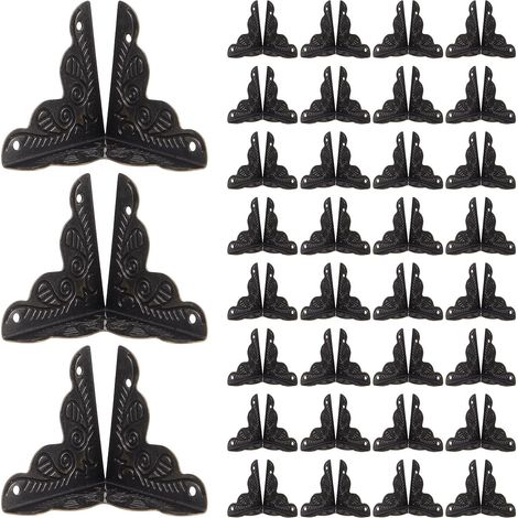 Protections d'angle en Fer et Installation Facile Lot de 100 Style Vintage, Grosse Capacité pour Meubles et Boîtes en Carton pour Emballage (1/5)