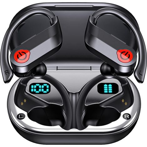 Casque Bluetooth Sport, sans fil Bluetooth 5.3 avec microphone HD (1/5)