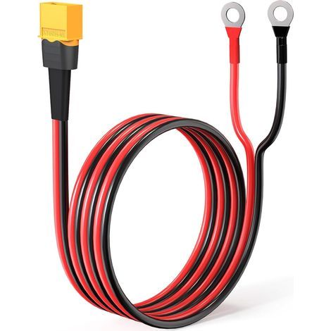 XT60 Cable, 12 AWG Connector, Ring Terminal, For RC Battery (1/5)