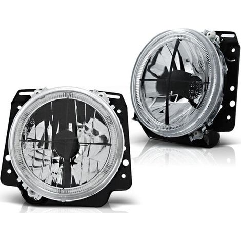 Faros exteriores VW GOLF II 2 08 83-08 91 ANGEL EYES CROMO
