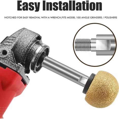 Rallonge pour meuleuse d'angle, tige de connexion, rallonge pour polisseuse rotative, filetage multifonctionnel, avec écrou de blocage à bride, rallonge pour meuleuse d'angle (1/5)