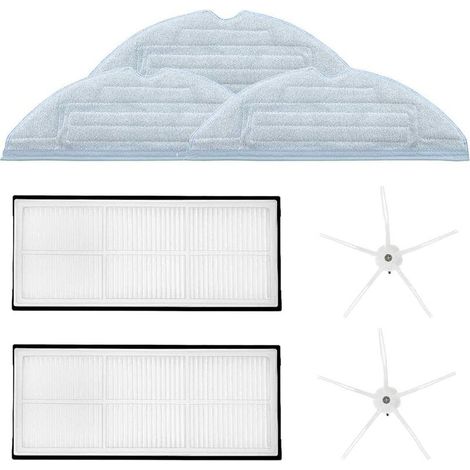 [JAMAIS UTILISÉ]Kit d'accessoires pour Robot aspirateur Roborock S7 T7 T7 Plus pièces de Rechange 7 Paquets Filtre et Brosse latérale et Chiffon de vadrouille (1/4)