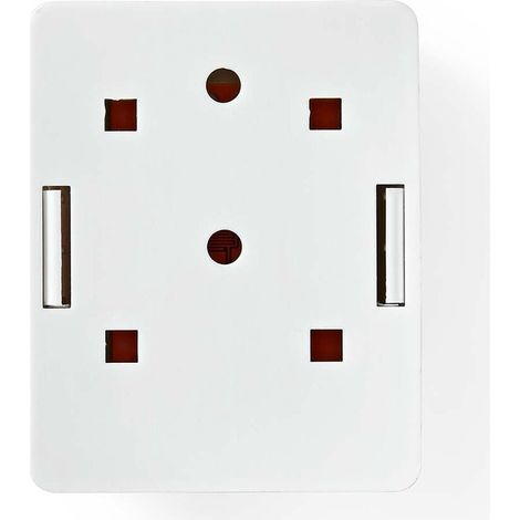 Nedis Netzwerk-Wanddose / Oberflächenmontage / 1-Port port(s) / UTP CAT6 / Gerade / Buchse / Vergoldet / ABS / Weiss / Box