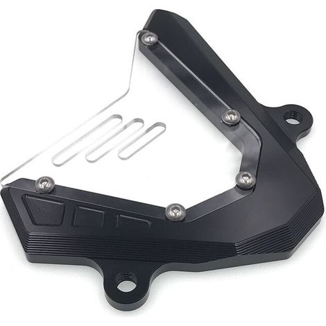 Adecuado para la cubierta de protección del motor del lado izquierdo de la motocicleta, cubierta de la cadena del piñón delantero, aplicable a PG-1 PG1 2024 2025, accesorios.