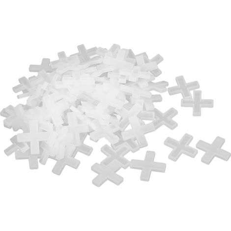 100stk Baguette Boden Fliesen Kunststoff Kreuz Abstandhalter 6mm weiße Farbe DE (1/2)