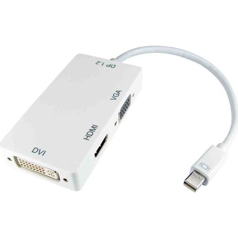 Adaptateur HDMI RS PRO, HDMI, DVI, VGA Femelle vers DP mâle (port d'affichage) mini Mâle ( Prix pour 1 )