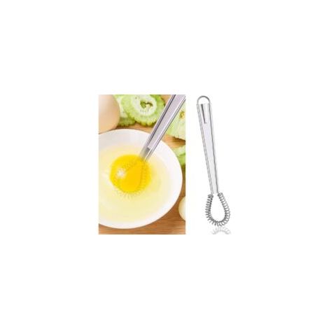 2-teiliges Edelstahl-Küchenbesen-Set, Mini-Küchenbesen, Spiralbesen, Handrührgerät für Saucen, zum Mischen und Schlagen in der Küche – Crezuo (1/3)