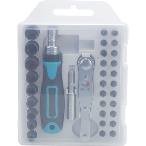 Jeu De Tournevis Ratchet - 31 Embouts En Acier Chrome Vanadium 6150 - Pour Réparations Électroniques Meubles Vélos - Kit Complet Avec Boîtier Transparent ×1 (1/5)