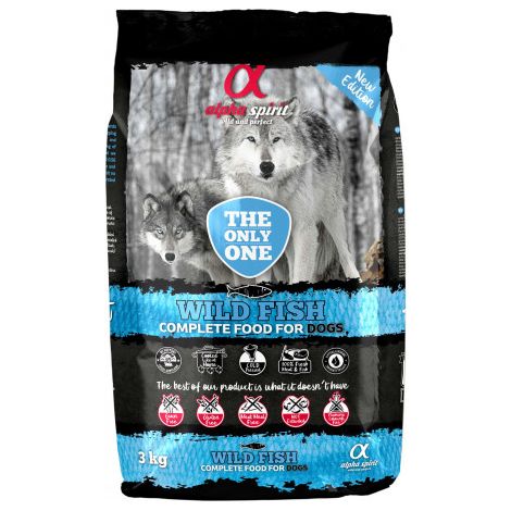 Alpha esprit le seul chien de poisson sauvage pense pour chiens - 3 kg