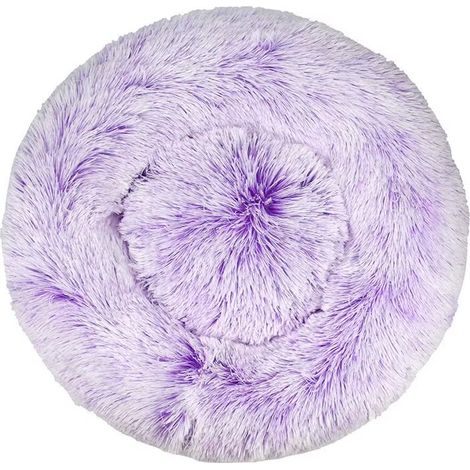 Coussin moelleux lavable pour chat et chien, dégradé violet, 60 cm – DELKEVIC (1/4)