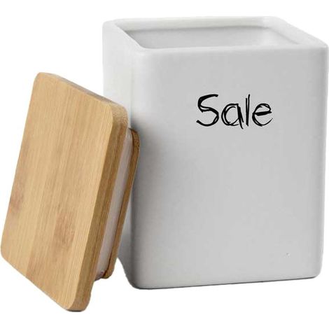 Barattolo Ceramica Sale 10X10 H 13 Bellintavola
