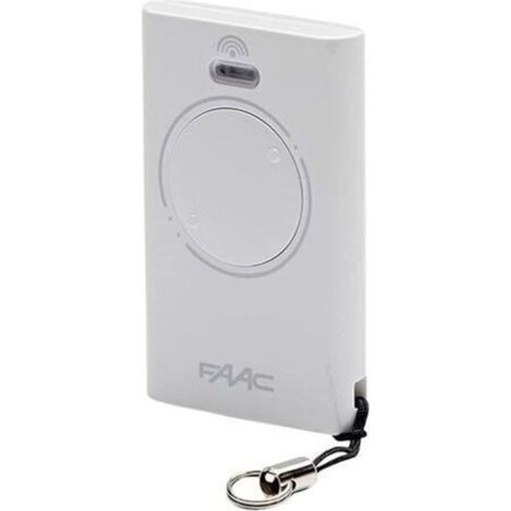 Télécommande FAAC XT2 à 2 canaux, 433 MHz, blanche, émetteur à code tournant SLH LR d'origine - 787007 (1/5)