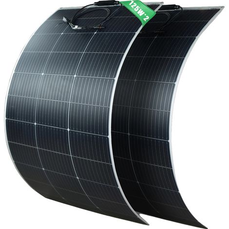 Pannello solare, design flessibile, alta efficienza, 2 pezzi da 125 W (1/2)