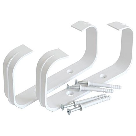 La Ventilazione STV2157B Nr. 2 Staffe Fermatubo con Viti e Tasselli per Tubo Rettangolare, 150x70 mm (1/3)