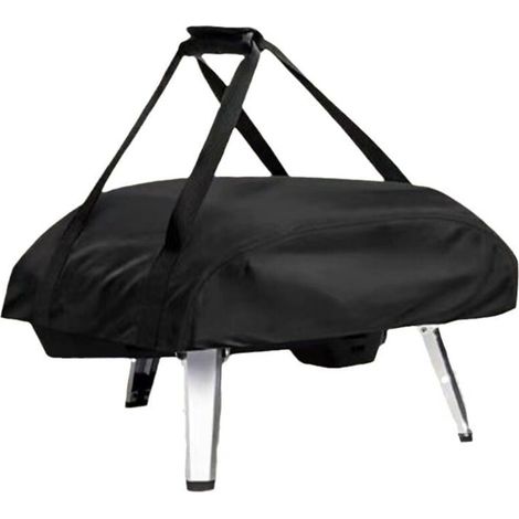 Copertura per forno per pizza per Ooni Koda 12, impermeabile, resistente alle intemperie, borsa per il trasporto, tessuto Oxford, nero, 63 x 41 x 16 (1/4)