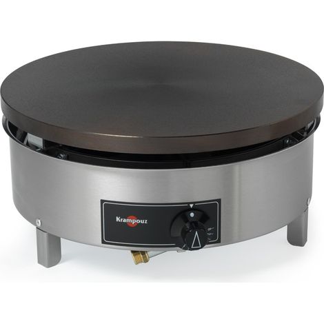 Krampouz – Crêpière professionnelle 40 cm – Acier inoxydable – Thermostat réglable – Puissance 6000 W – Pour crêpes parfaites (1/2)
