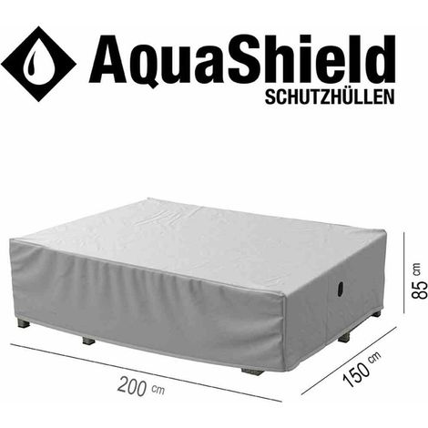 AquaShield Sitzgruppenhülle 200x150xH85 cm hellgrau, 100% Polyester (1/5)