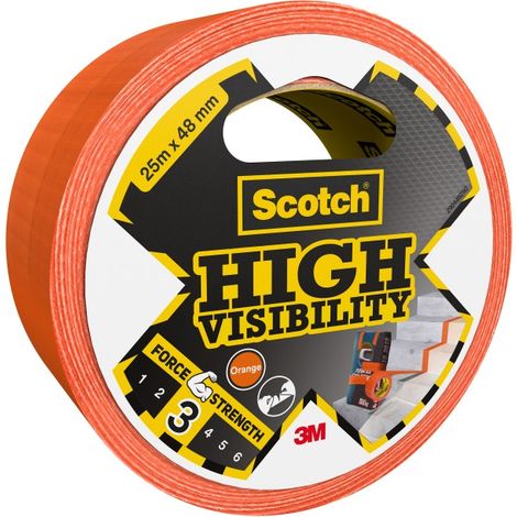SCOTCH Gut sichtbares Reparaturband, einseitig L.25 m x B.48 mm orange SCOTCH