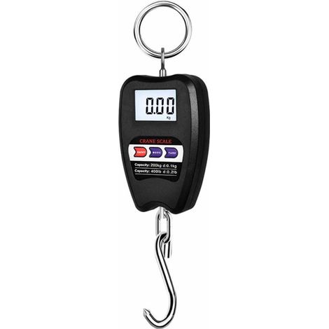 Filiyano-Balance électronique portable suspendue 200 kg avec écran LCD et crochet en acier haute résistance Noir 427 (1/4)