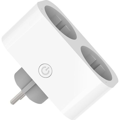 16A Dual-WLAN-Smart-Steckdose mit Energiezähler – Sprachsteuerung über Alexa/Google Home, Timer, Echtzeit-Verbrauchsüberwachung – Kompatibel mit Tuya/Smart Life (220–240 V, 50/60 Hz) – Alovez