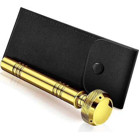 Christlicher Taschen-Weihwassersprenger mit Lederetui