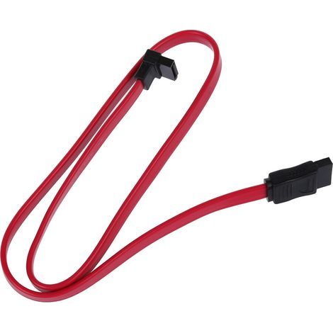 x Cable Sata2 Male vers Sata2 Male en forme de L pour / Sata2 Disque Dur / CD-ROM / CDRW / DVD Rouge (1/3)