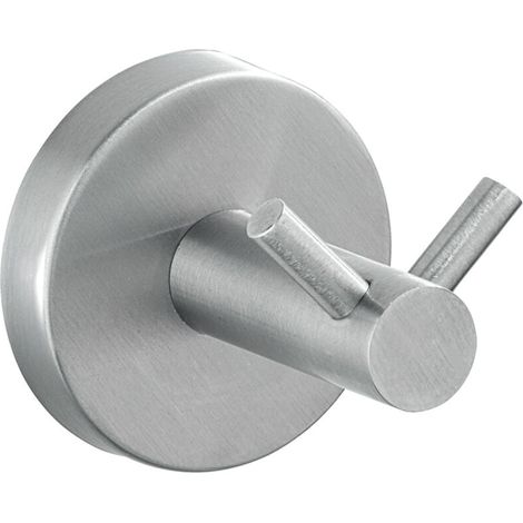 Ulisem Duo Bosio Wandhaken Handtuchhalter Wandgarderobe Edelstahl Ø 5,5x5,5 cm Matt