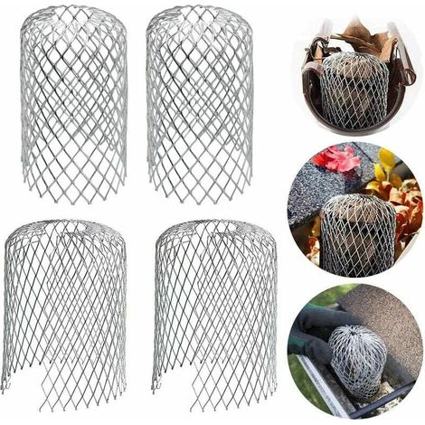 Stück Aluminium-Dachrinnenfilter, Dachrinnenschutzgitter, Metall-Dachrinnenschutz, Laubschutz für Haus, Dachtraufe, Graben, Kanalisation (1/4)