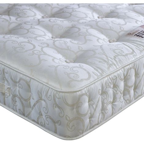 Miracle Pocket Sprung Wool Mattress Single (1/4)