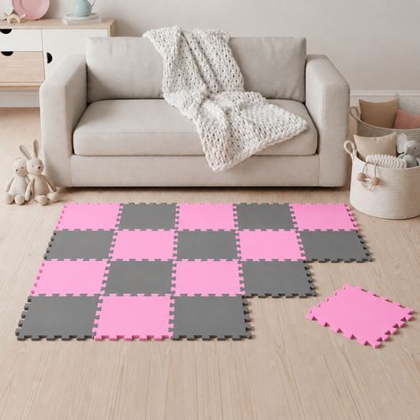18 Piezas Alfombra Puzzle para Bebés y Niños - 30x30 Suelo Goma EVA Tapete Juego (1/5)