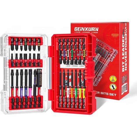 35-tlg. Bit-Set mit Farbcodierung, S2 Stahl, magnetisch, inkl. Bithalter & Aufbewahrungsbox (1/5)