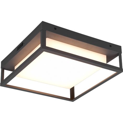 Plafoniera Esterno Led Dip Switch Witham Antracite IP54 Trio Lighting (1/5)