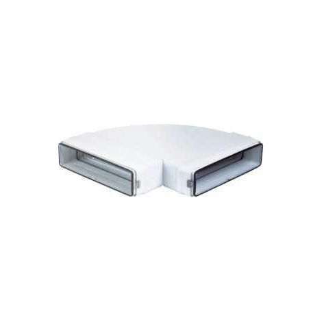 Codo horizontal rectangular 90º - SIBER Medidas: 220x55 mm