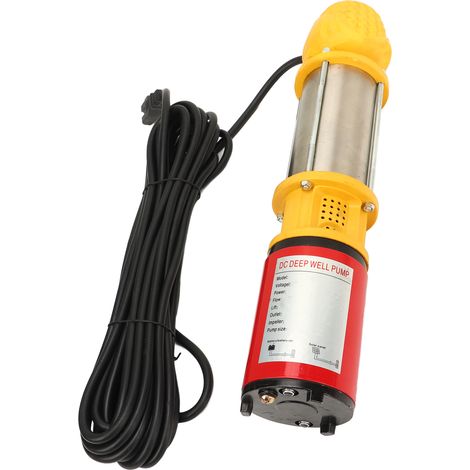 Pompe solaire 3SYDC12/5-8 12V 250W 8m de hauteur de refoulement Pompe submersible CC pour puits profonds 5m³/h avec 3 connecteurs de sortie (1", 1,5", 2") Convient pour une utilisation à domicile ou à (1/5)