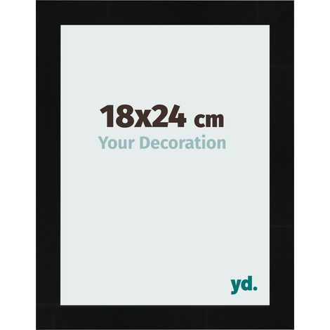 yd. - Cadre photo 18x24 - Noir Brillant - MDF - Pisa (1/5)