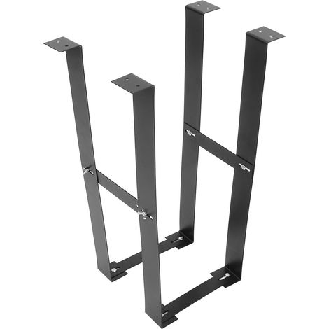 Support de Tour D’Ordinateur Suspendu Réglable en Acier Carbone Noir, Support Robuste sous Bureau pour Boîtier Pc, Gain de Place pour Bureau Assis-Debout, Accessoire Solide (1/5)