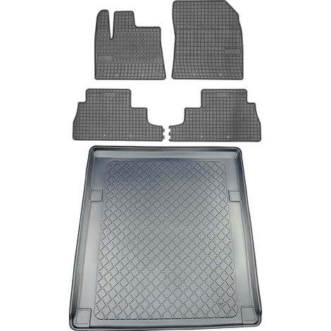 Opel Combo E Life XL VAN desde 06.2018 SET - Alfombrillas de goma para coche + alfombrilla para maletero (1/5)