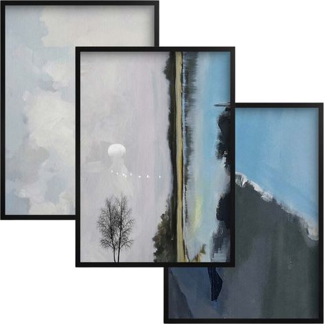 Ensemble d'affiches murales, tableaux muraux pour le salon, ensemble 30x40, abstrait (1/5)