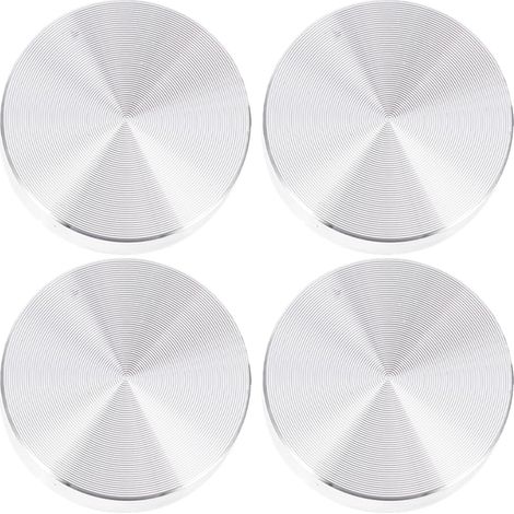 de 4 disques ronds en aluminium pour plateaux en verre de (1/5)