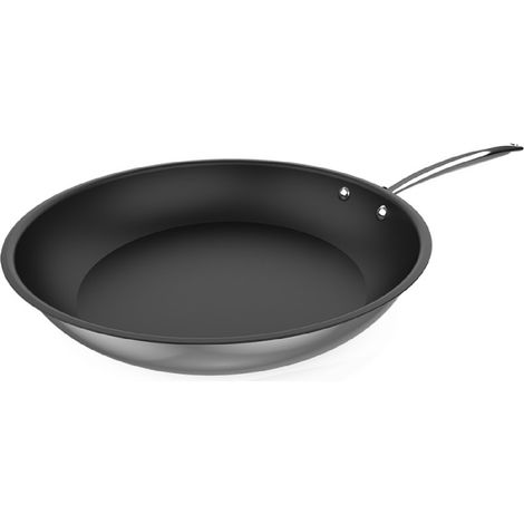 Cecotec Poêle Polka Classy 28 Bucket Steel. Diamètre 28 cm, acier inoxydable 18/10, revêtement antiadhésif, manche riveté (1/4)