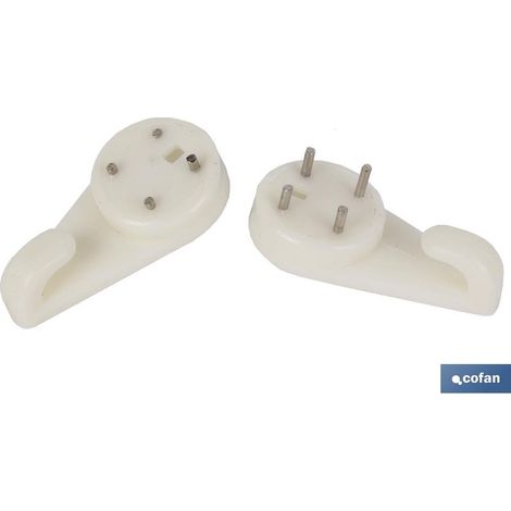 Blister da 2 unità per appendere quadri da 40 mm