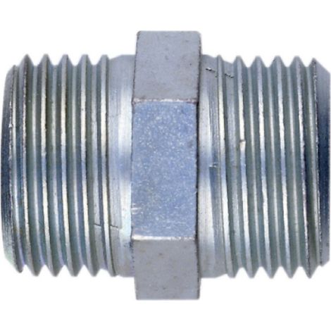 Schneider Doppelnippel DN-St-G1/4a x G1/4a DGKE770256 Stahl verzinkt Innenkonus
