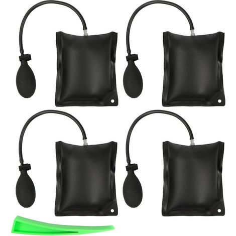 Luftkeilpumpe, 4-teiliges Montagekissen, 400 kg TPU-Schlauch, 25 cm Hebe-Luftkissen mit Keilwerkzeugen, für Fenster- und Türmontage, Airbag-Befestigung (1/5)
