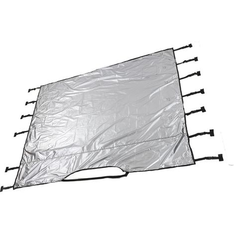 Bâche de protection universelle noire en Oxford pour caravane avec éclairage LED (1/5)