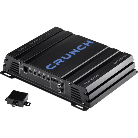 Crunch GPX750.1D 1-Kanal Digital Endstufe 750 W Lautstärke-/Bass-/Höhen-Regelung Passend für (Auto-M