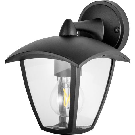 Applique esterna nera opaca E27 IP44 Polux IGMA 311870 (1/4)
