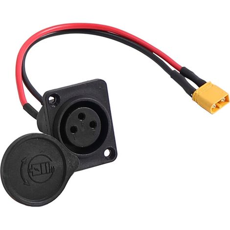 Prise de charge XLR à trois broches compatible avec les ports d'alimentation des trottinettes électriques INOKIM OXO OX.